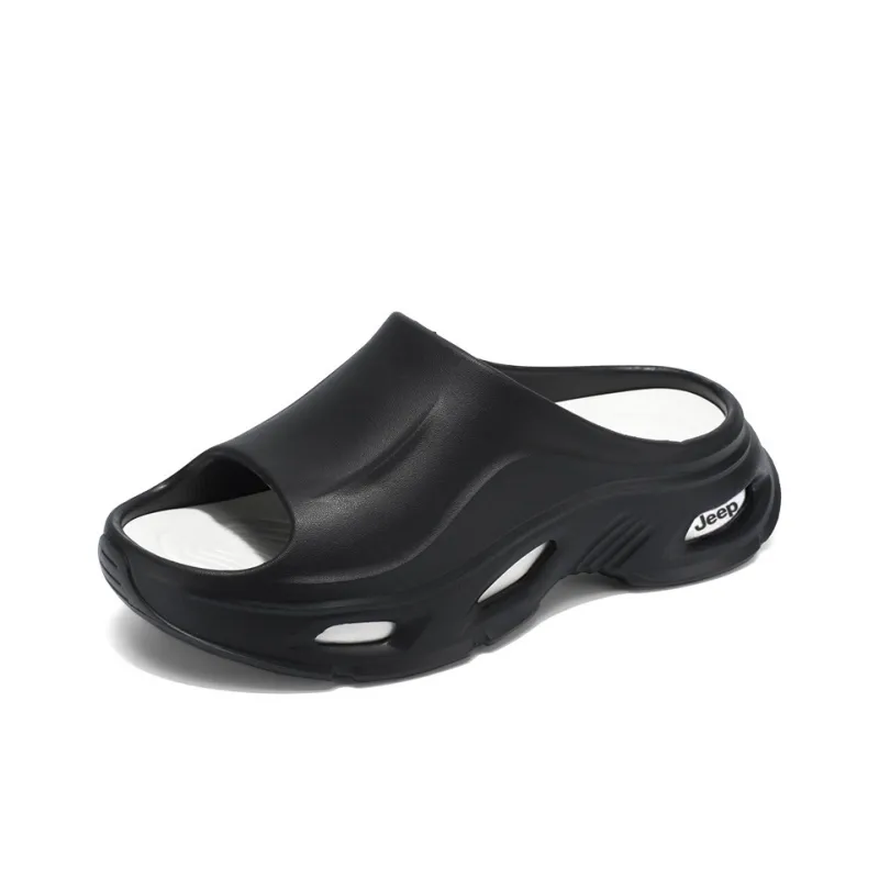 Jeep Slide Slippers Men Black-0
