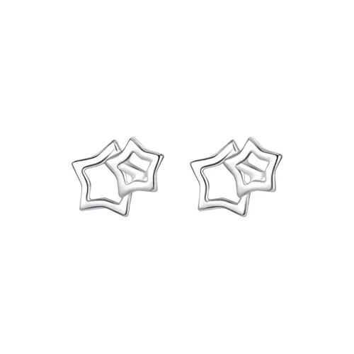 Daisy Dream 999 Fine Silver Stud Earrings Women's
