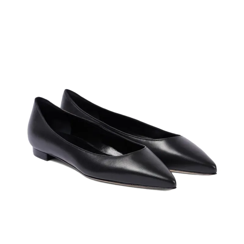 MANOLO BLAHNIK Kieta Casual Single Shoes Women's Black-2