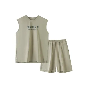 LUYOUYE Pajama Set Men's Grass Green