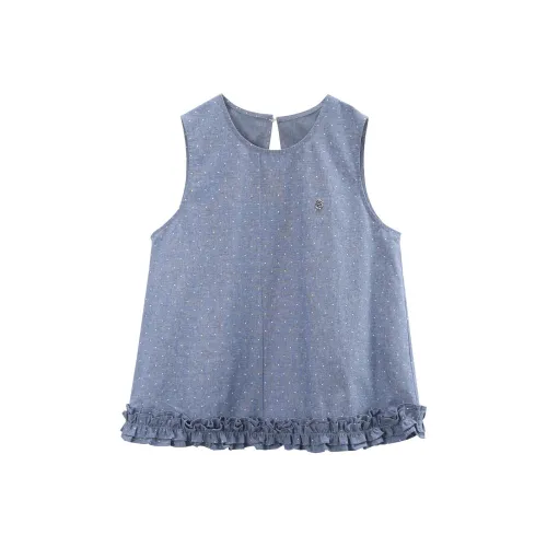 A Paradise For Awakening Tank Top Women's Denim Blue