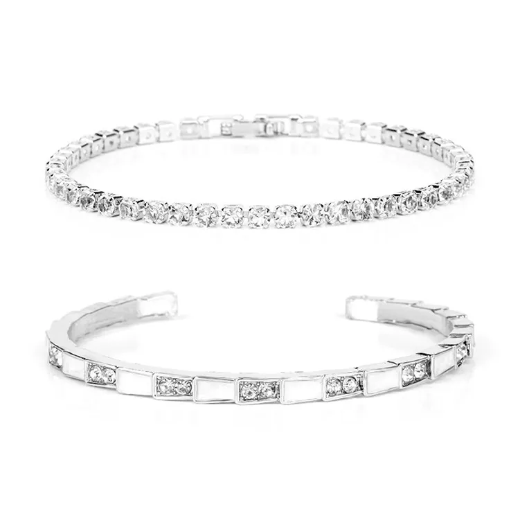 Yagu Glass Cat Eye Bangles Women's-7