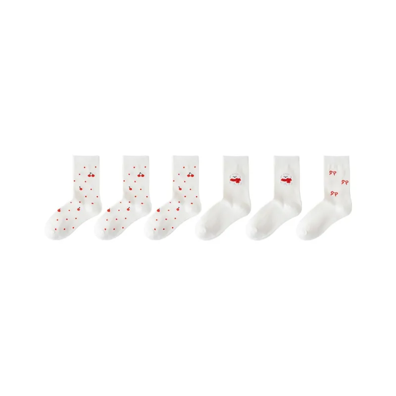 Cotton Gene Mid Calf Socks Women's Combo Set-50