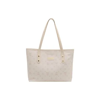 RIVMIND Special Material Tote Bag, Shoulder Bag Women's White/Pink/Blue/Black