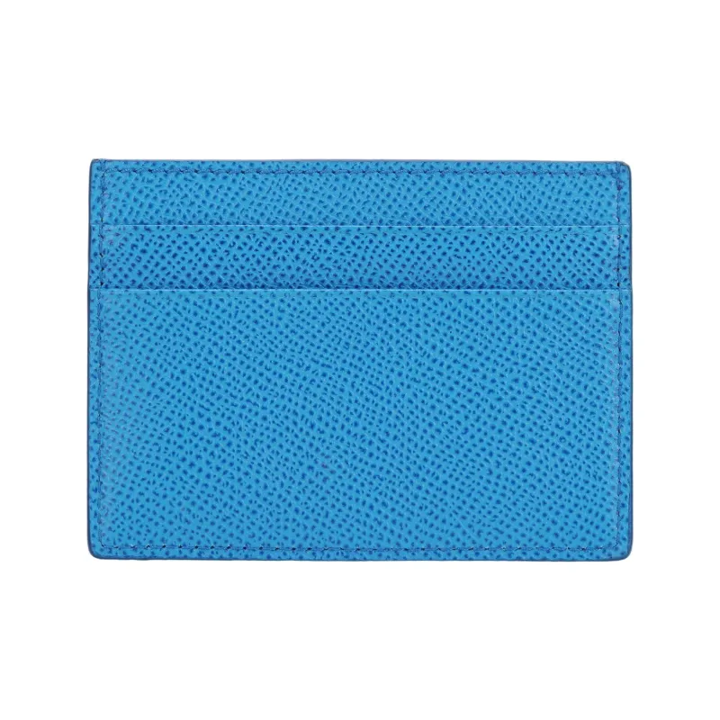 Burberry Calfskin Card Holder Men's Vivid Blue-3