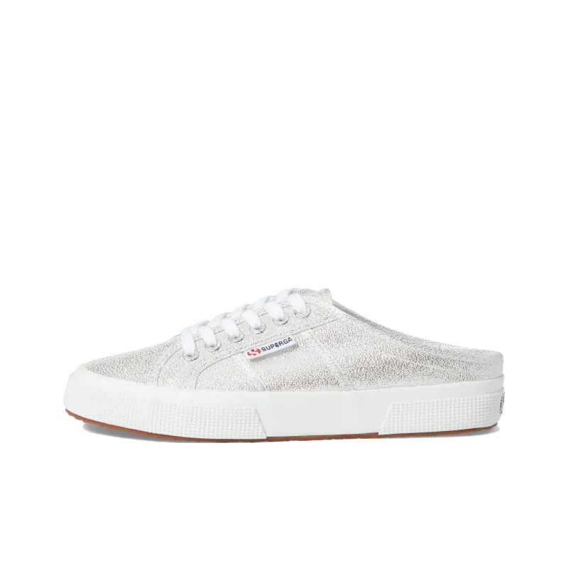 SUPERGA Rubber Sole Abrasion Resistant Closed Toe Slippers Women's Silver-0