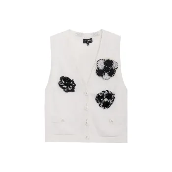 CHANEL Knitwear Women's White