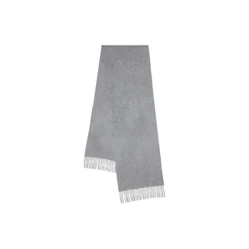 Mulberry Knit Scarves Unisex Light Gray