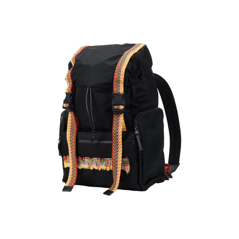 Lanvin Fabric Backpack Men's Black-1