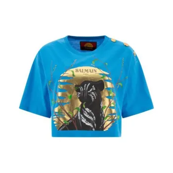BALMAIN The Lion King Cropped T-Shirt