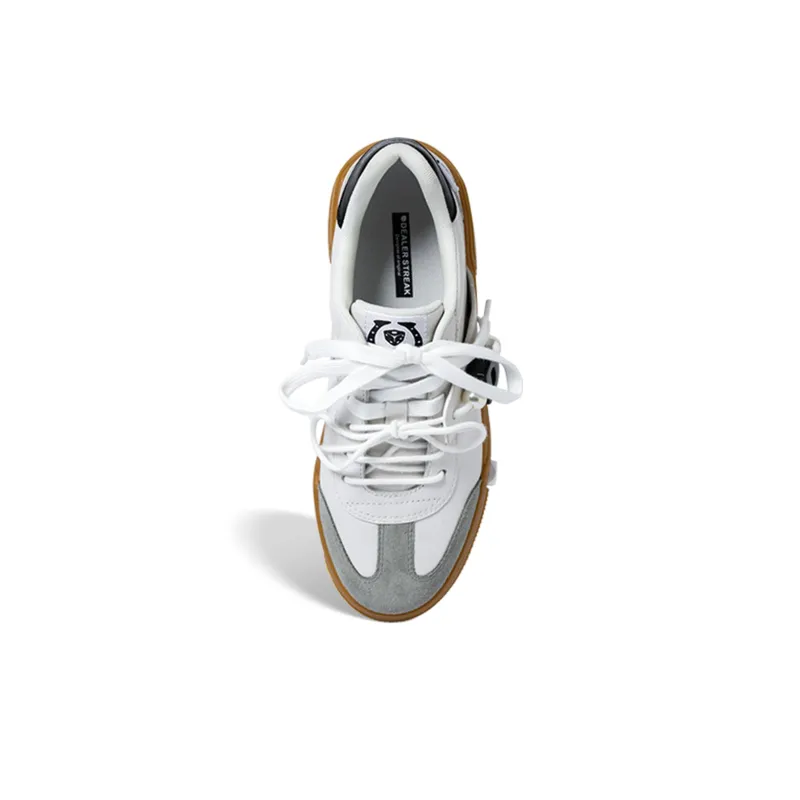 DEALER STREAK Anti-Slip And Wear-Resistant Breathable Low-Top Skateboard Shoes Unisex White-3