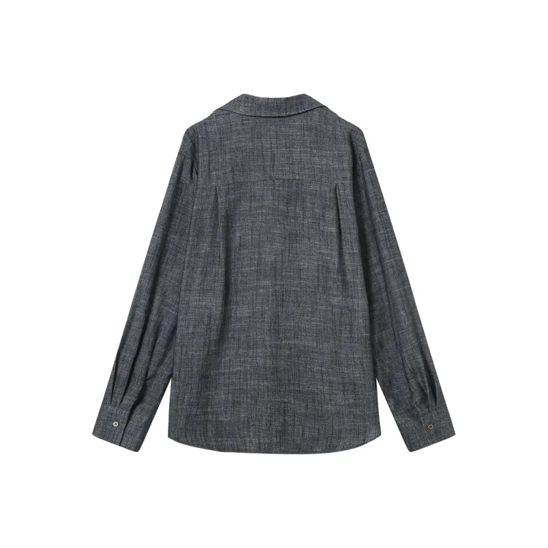 THE SEA LIFE Shirt Women's Denim Blue-1