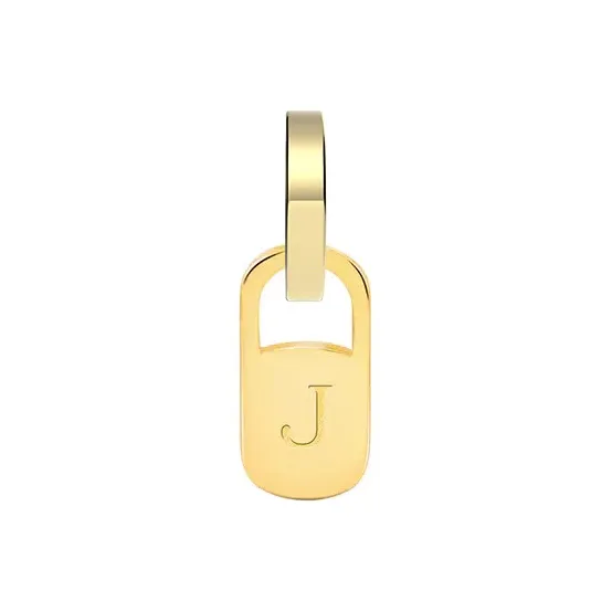 ANNAYA Letter Plate Pendants Unisex-11