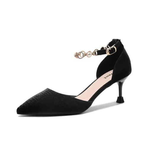 DAPHNE High Heels Women's Black/Apricot