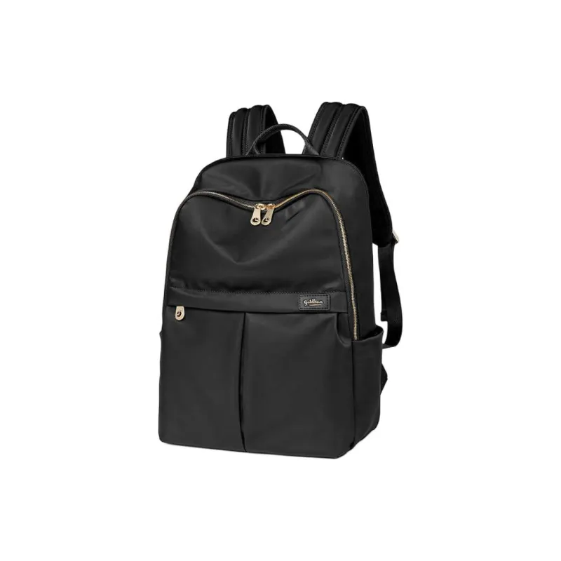 GOLDLION Fabric Backpack Medium Size Women's Black/Apricot-1