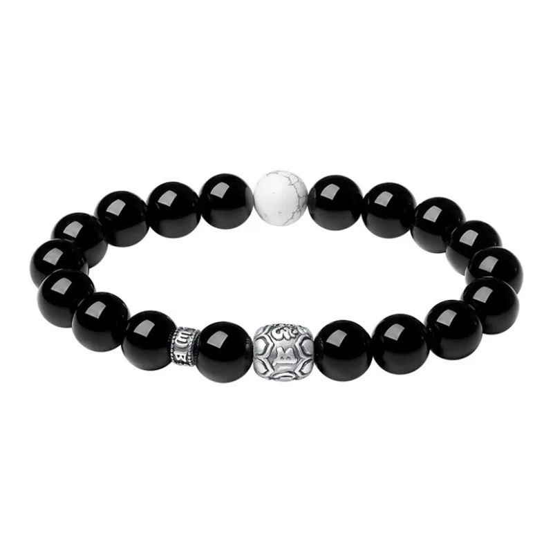 Asia Star Obsidian Bracelets Men's-0