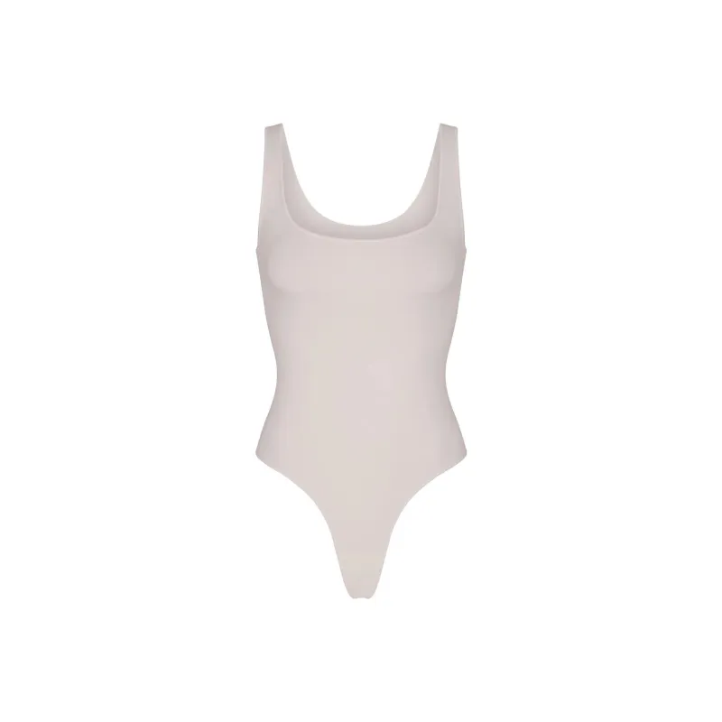 SKIMS ESSENTIAL SCOOP NECK BODYSUIT Bodysuits Women's STONE/Stone Color-0