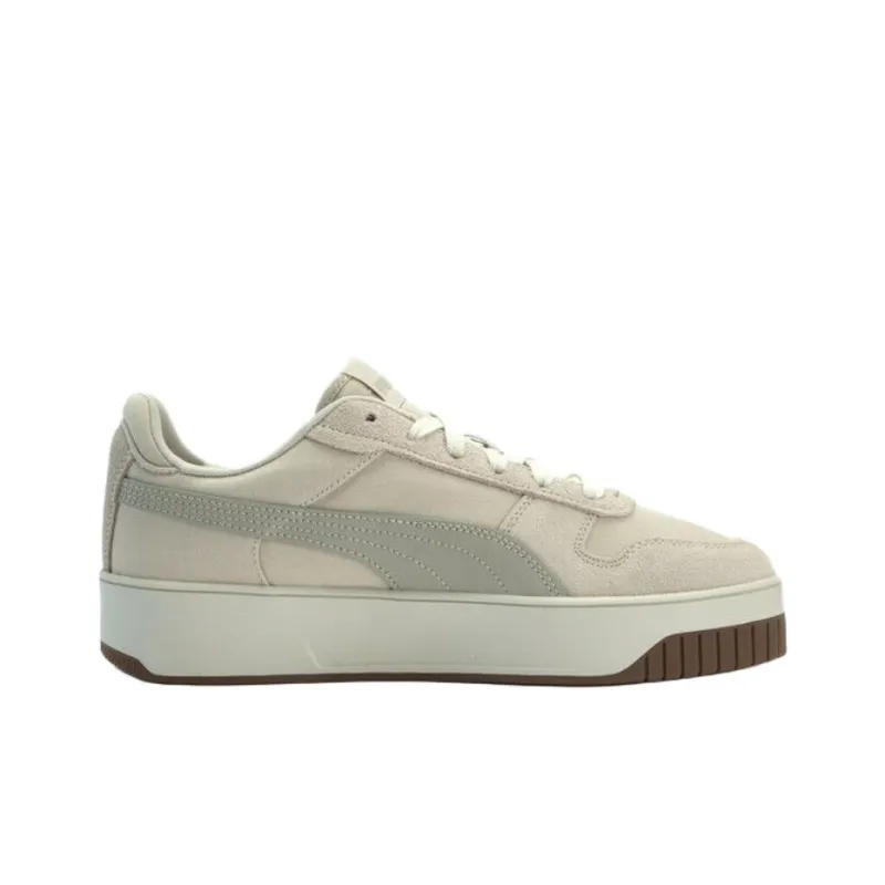 PUMA Carina Street Anti Slip Wear Resistant Low Top Skateboard Shoes Women's Snow-1