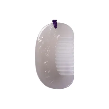 Execute The Blessing Hetian Jade Pendants Smoky Purple Unisex