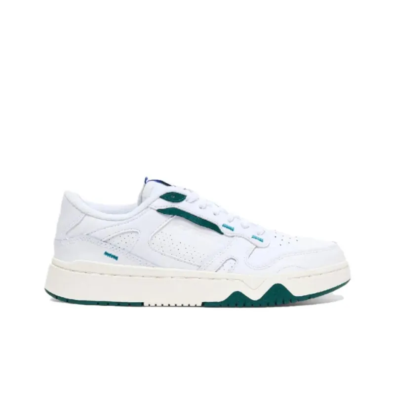 DECATHLON Anti Slip Wear Resistant Low Top Skateboard Shoes Women's White Green-1