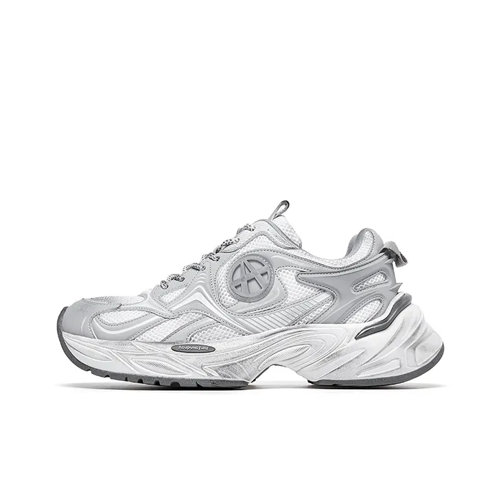 Acupuncture Height Increasing, Abrasion Resistant, Lightweight, And Breathable Low Top Chunky Sneakers Men's-0