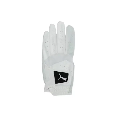 PUMA Natural Leather Sports Gloves Men's White