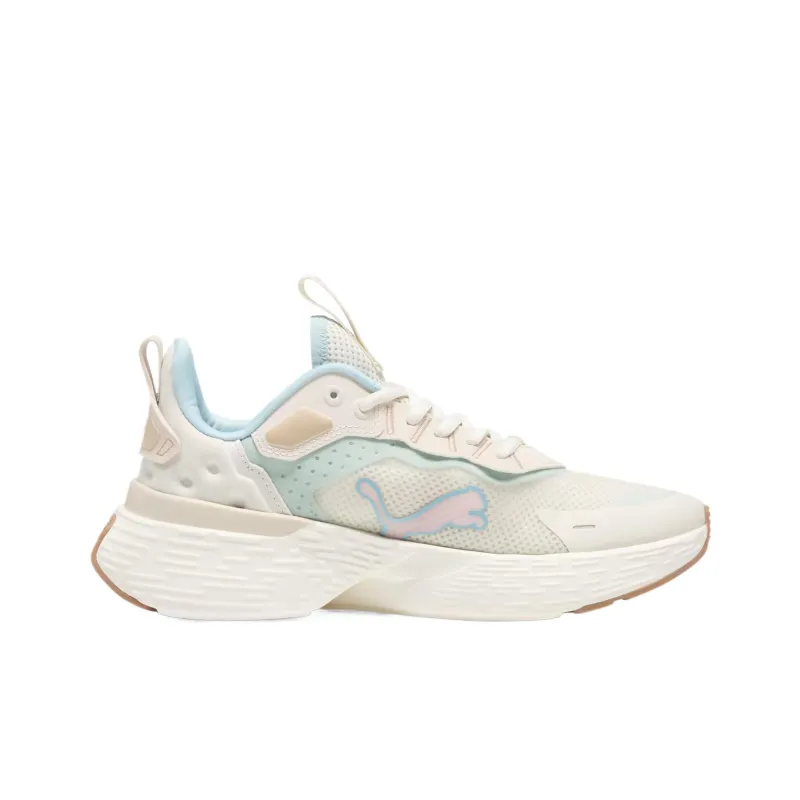 PUMA Softride Sway Low Top Running Shoes Women's White Green-1