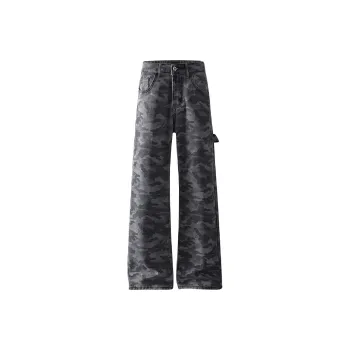 NEAR HERE Jeans Unisex Camouflage