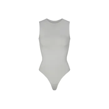 SKIMS ESSENTIAL CREW NECK SLEEVELESS BODYSUIT Bodysuits Women's LIGHT GREY/Light Gray