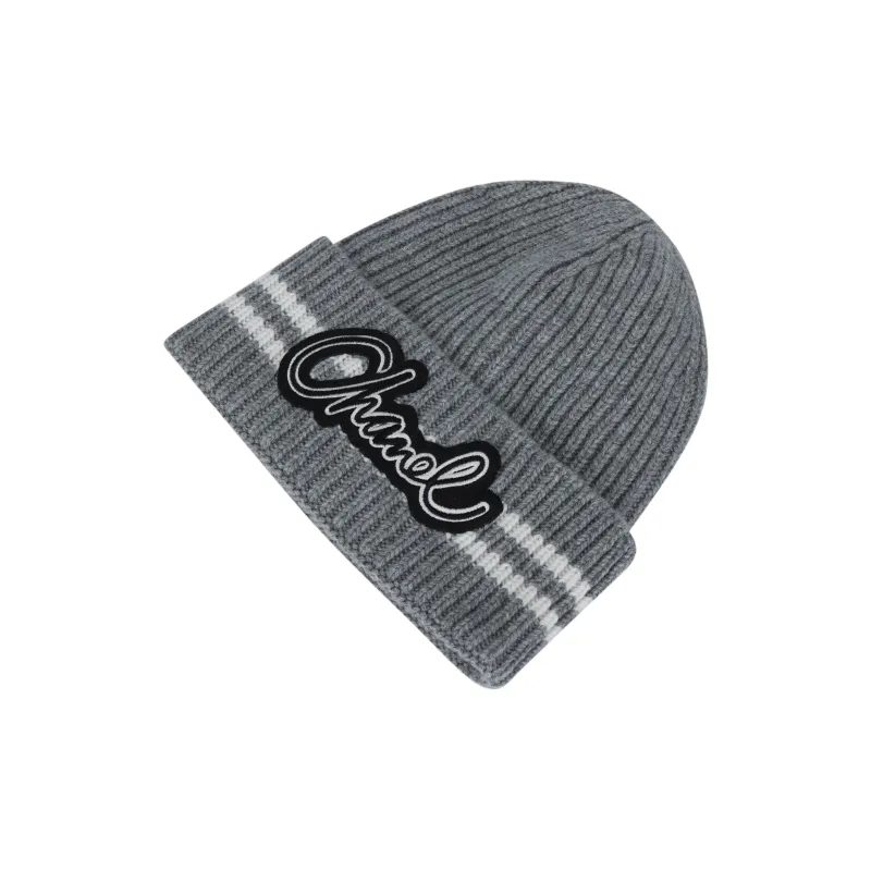 CHANEL Cashmere Beanies Unisex Gray-2