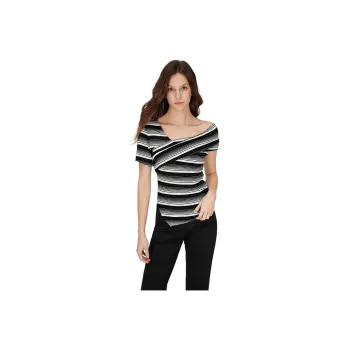 ELLE T Shirt Women's Black White
