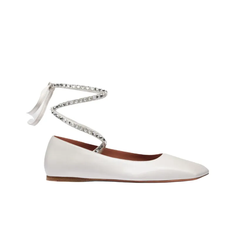AMINA MUADDI Ane Casual Single Shoes Women's White-1