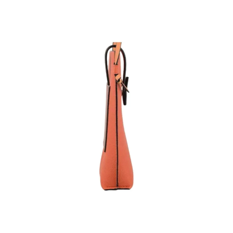 LOEWE Gate Pocket Calfskin Shoulder Bag, Crossbody Bag Regular Women's Coral/Apricot Red-3