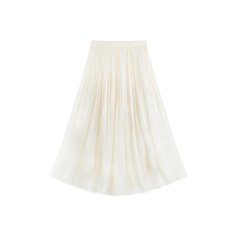B.Duck Casual Long Skirt Women's Ecru-1