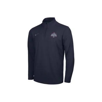 Nike UConn Women's Team Men's Nike College National Champs 1/4 Zip Intensity Top