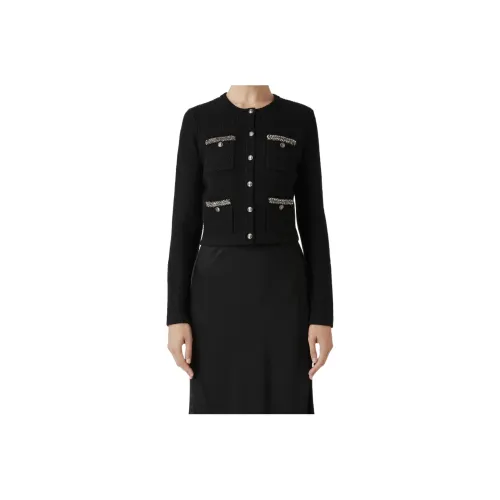 Elisabetta Franchi Embroidered Bouclé Cropped Cardigan