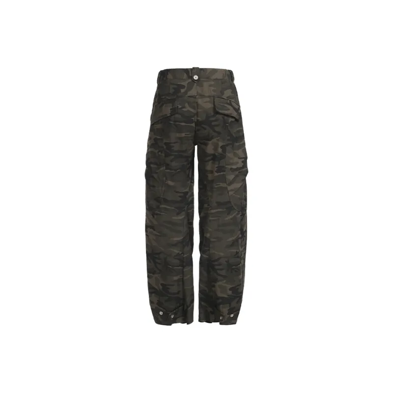 TERRA INCOGNITA Cargo Pants Unisex Green Camouflage-1