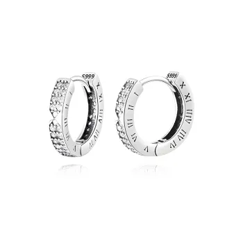 KIVA 999 Fine Silver Stud Earrings Women's
