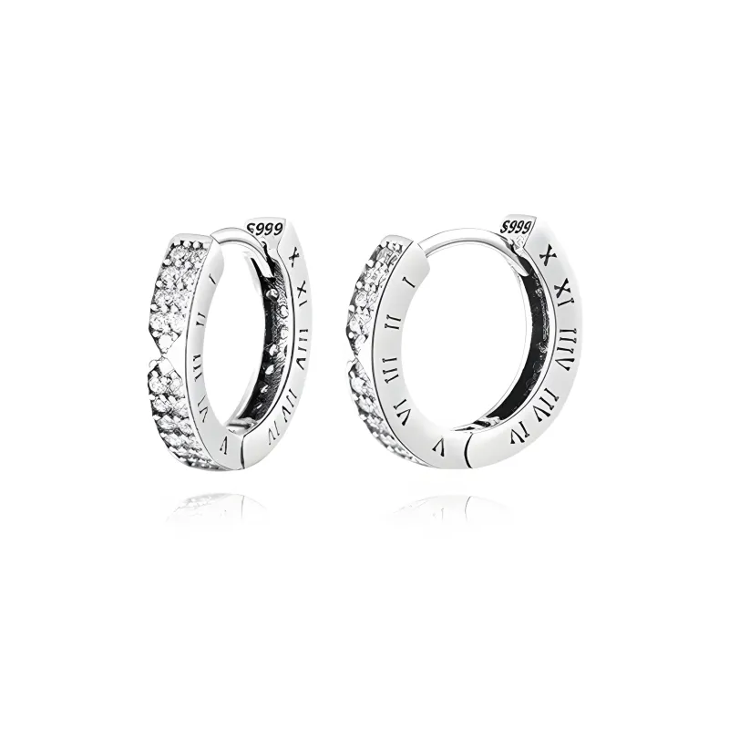 KIVA 999 Fine Silver Stud Earrings Women's-1