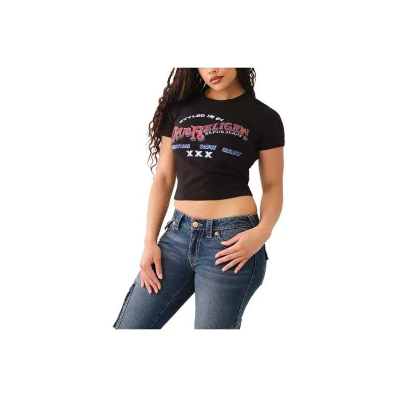 TRUE RELIGION T Shirt Women's Black-0