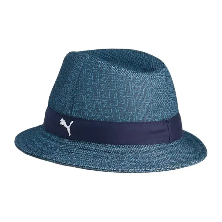 PUMA Polyester Bucket Hats Men's Blue-0