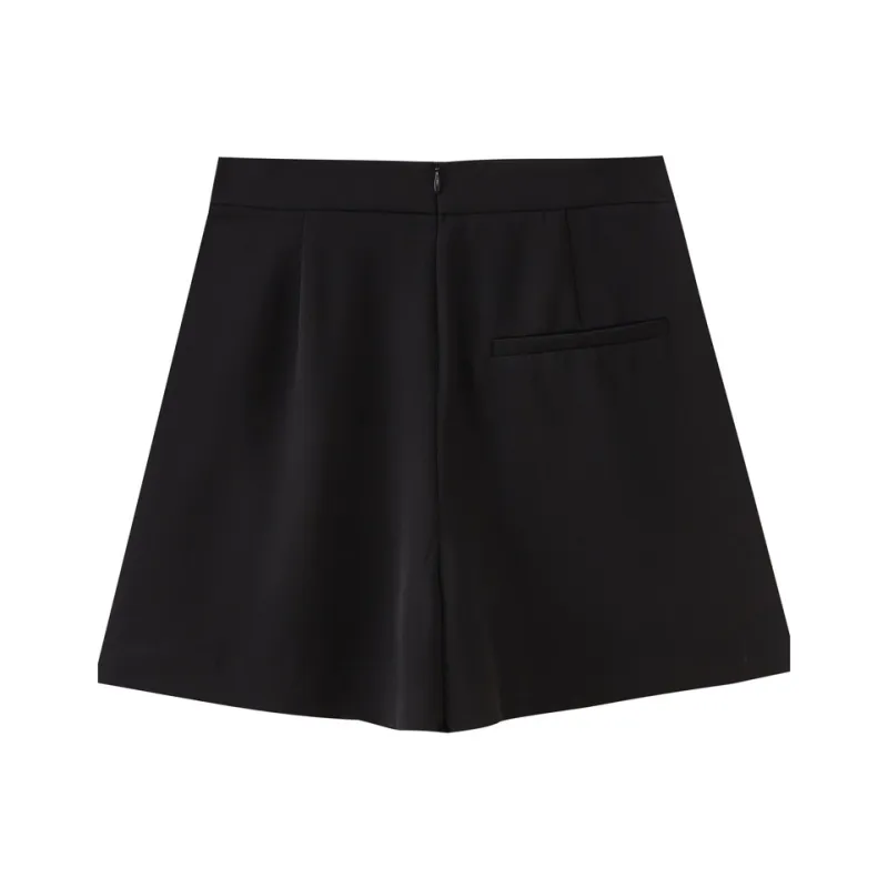 SHUIYUNJIAN Casual Short Skirts Women's Black-1