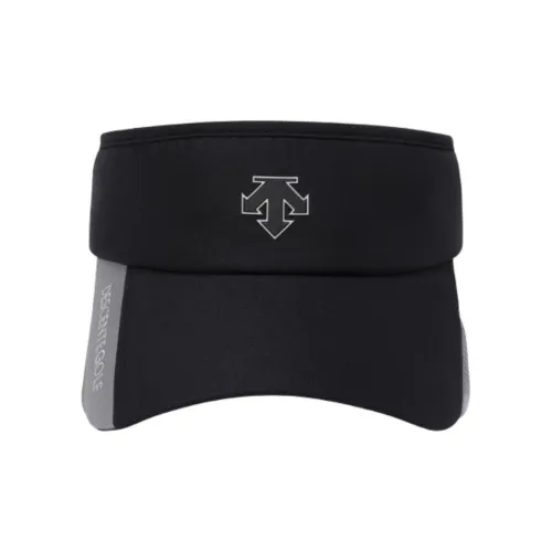 DESCENTE Subject To Official Website Sun Protection Hats Men's Black