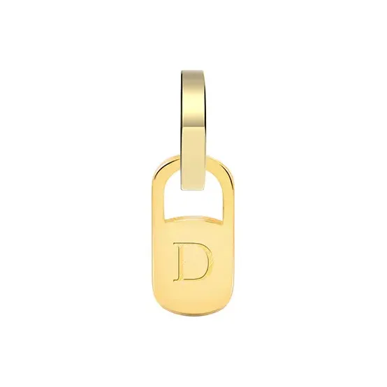 ANNAYA Letter Plate Pendants Unisex-5