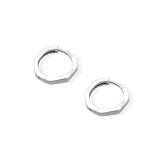 KIVA 999 Fine Silver Stud Earrings Women's-1