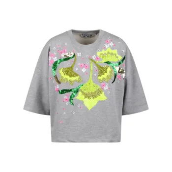 Essentiel Antwerp Sequin embellished Cotton T shirt
