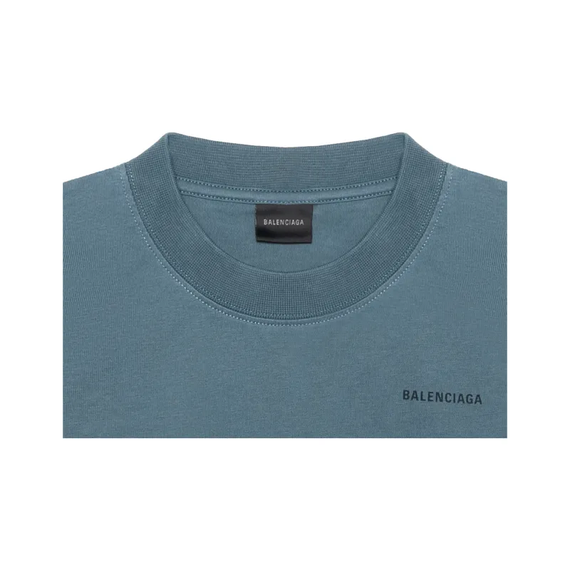 Balenciaga Logo Printed Crewneck T Shirt-5