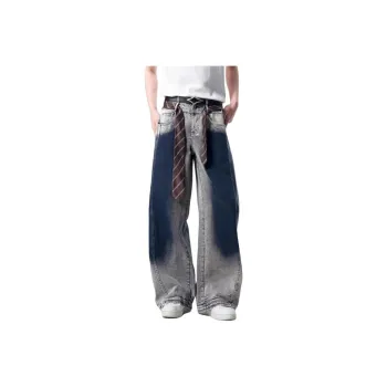 PAINT STAIN Jeans Unisex Blue