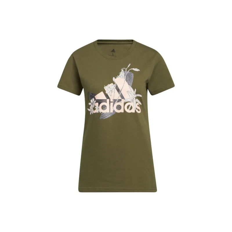 Adidas T Shirts Women's Green-1