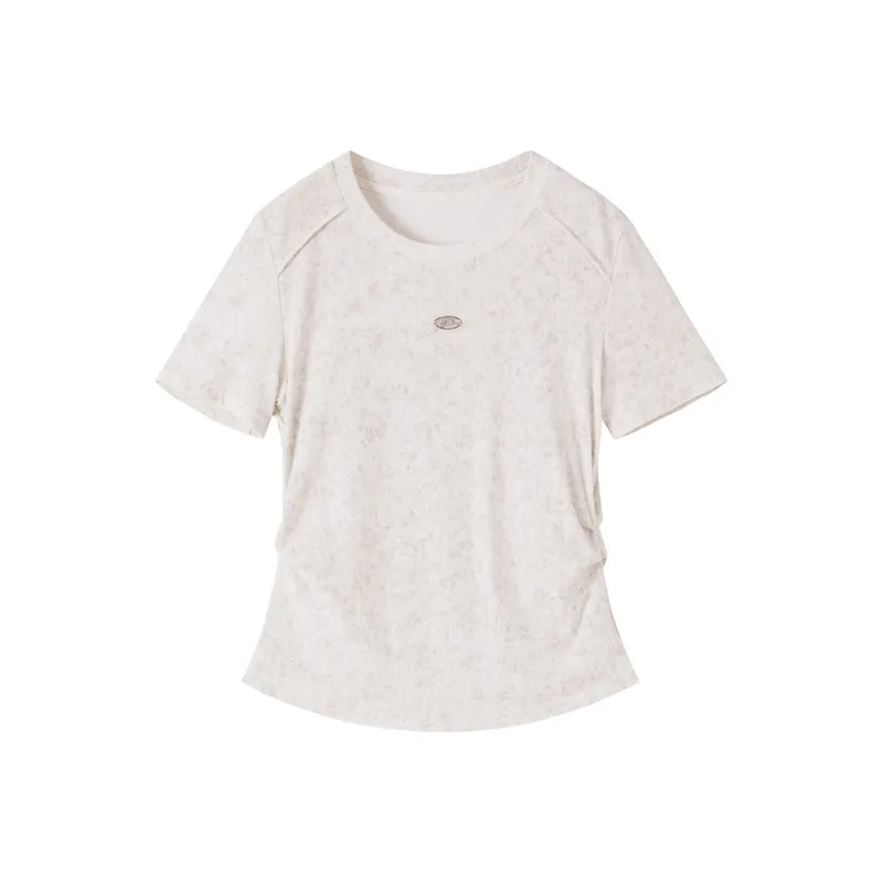 XIANGYING T Shirt Women's Light Gray-0
